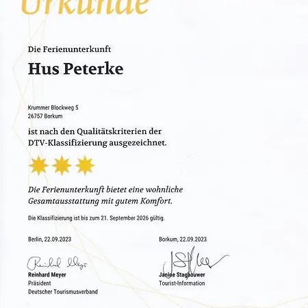 Casa de Férias Hus Peterke *